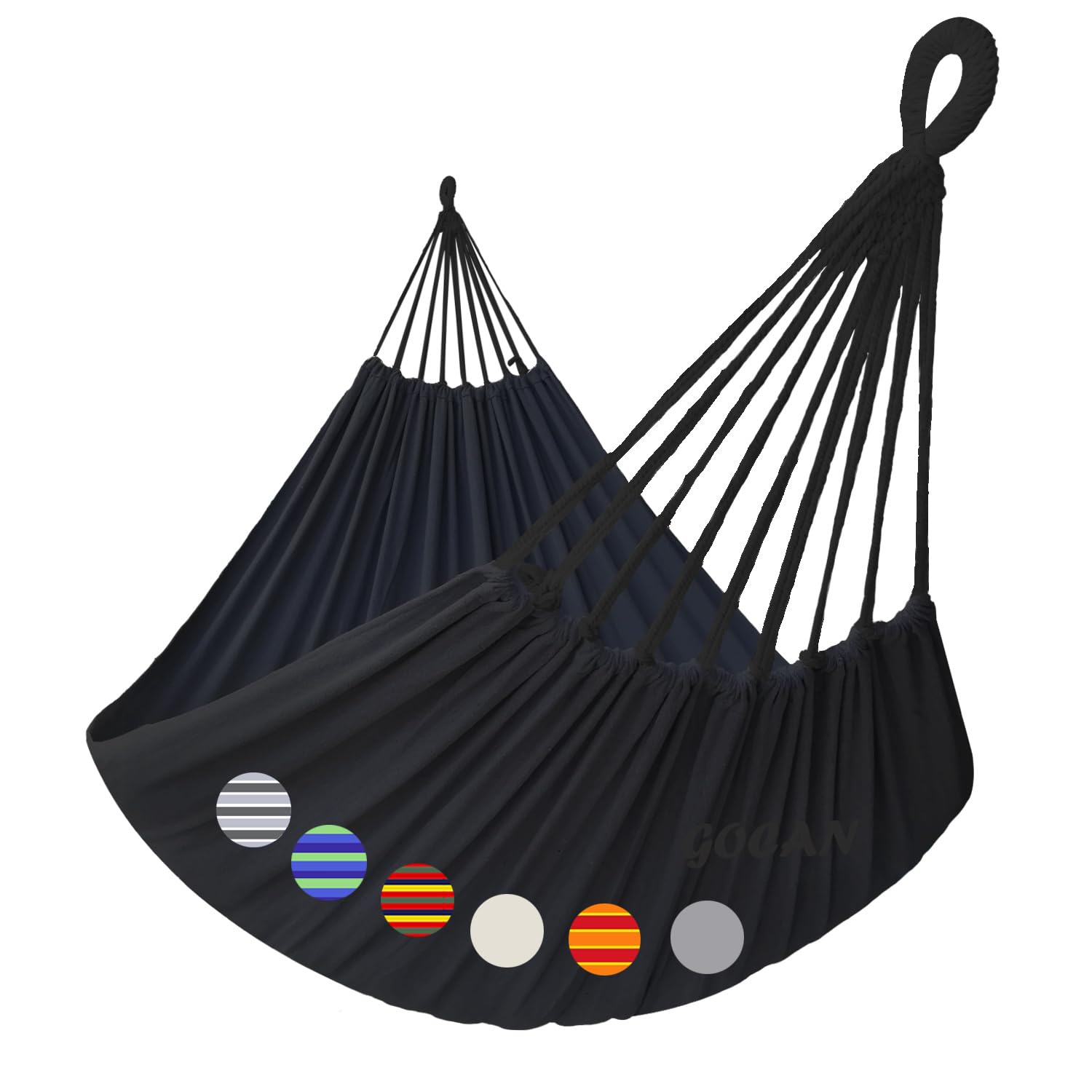 GOCAN double hammock bed 87x65 inches for cozy two-person lounging outdoors.