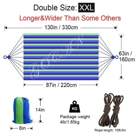 GOCAN tree ropes included enable quick setup and versatile placement.