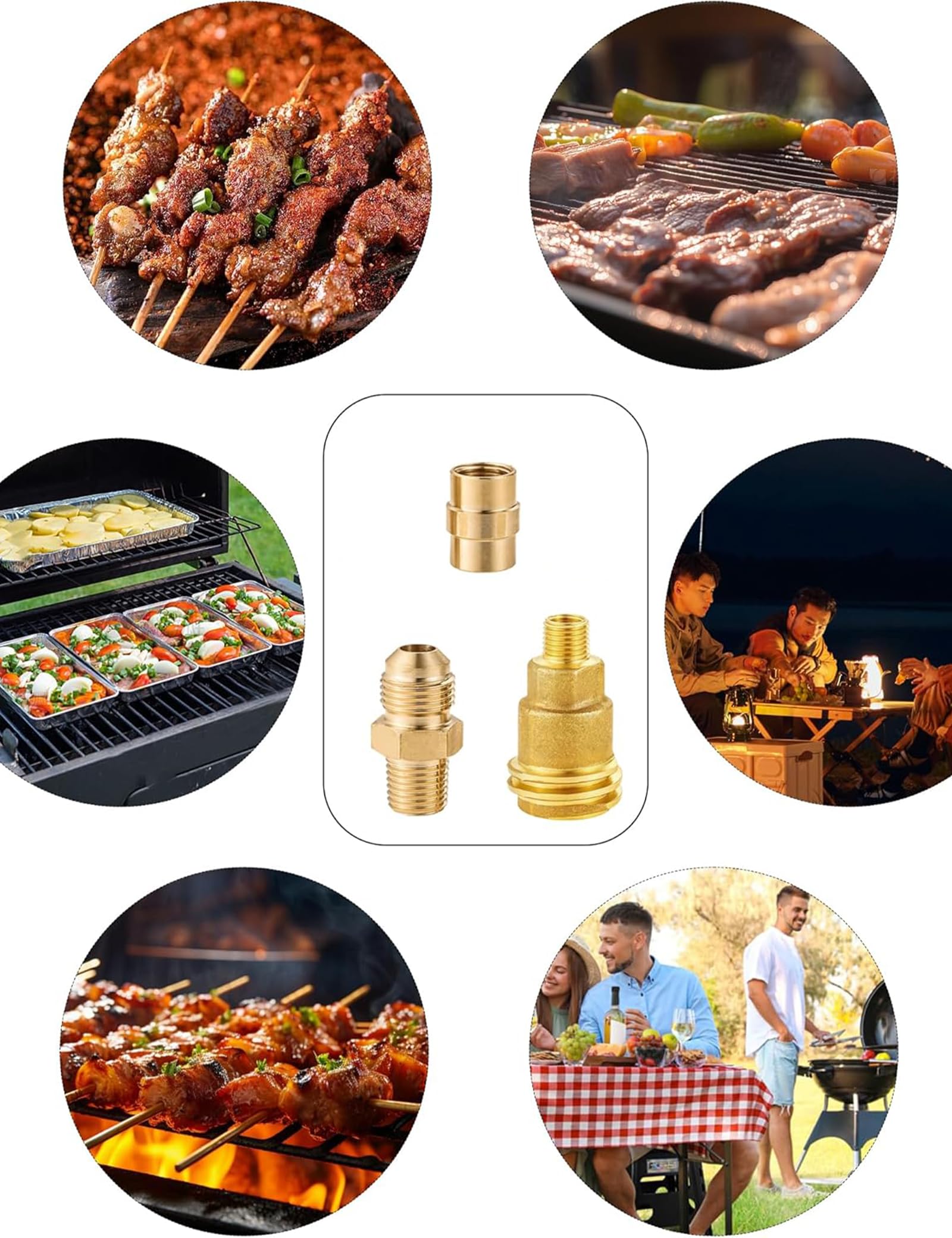 Gocayio easy hand-tight connections simplify BBQ and stove setups.