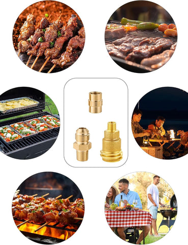 Gocayio easy hand-tight connections simplify BBQ and stove setups.