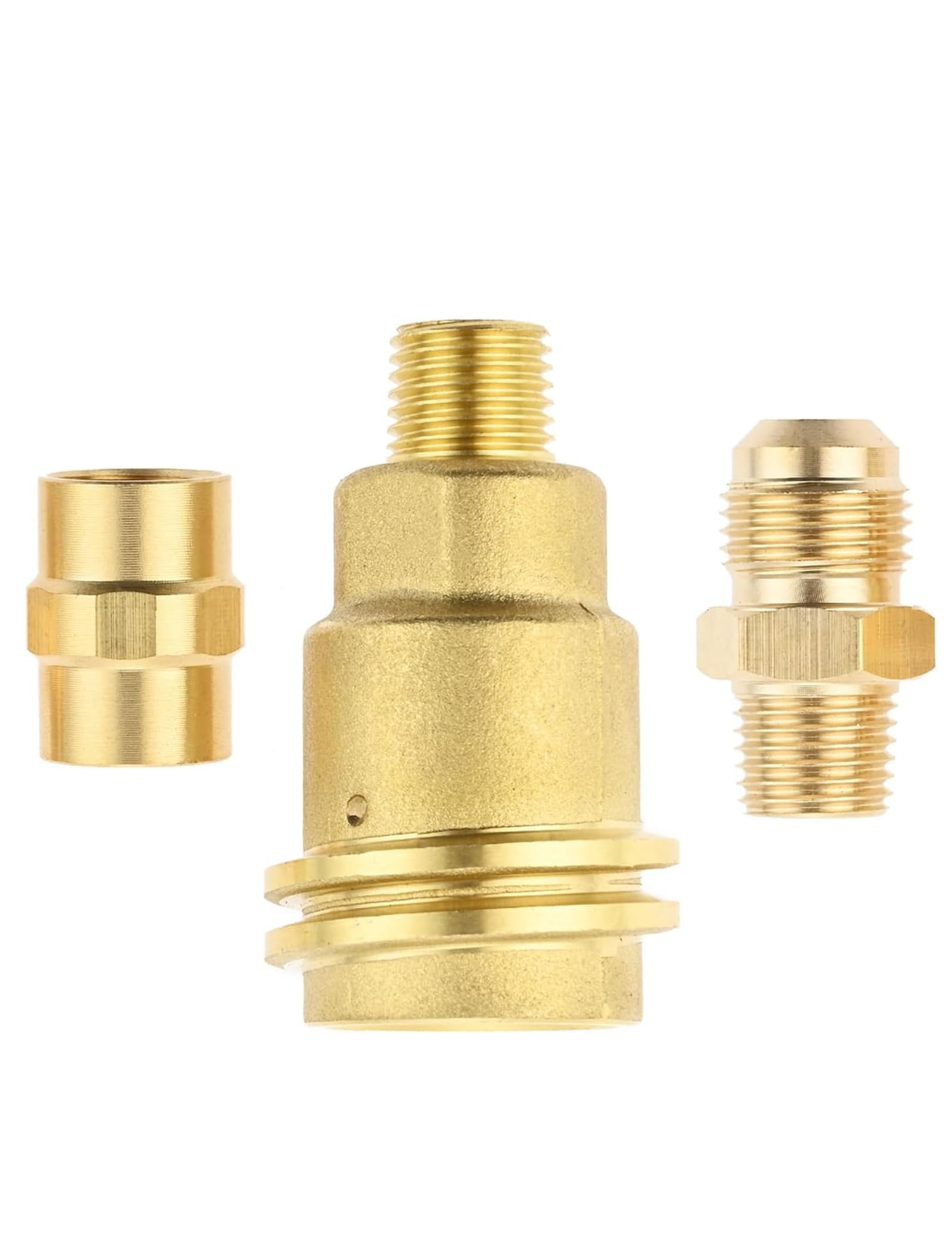 Gocayio QCC1 nut propane adapter ready for tool-free tank connections.