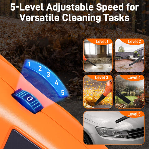 GOCHIFIX leaf blower short extension tube for wide airflow coverage on patios.