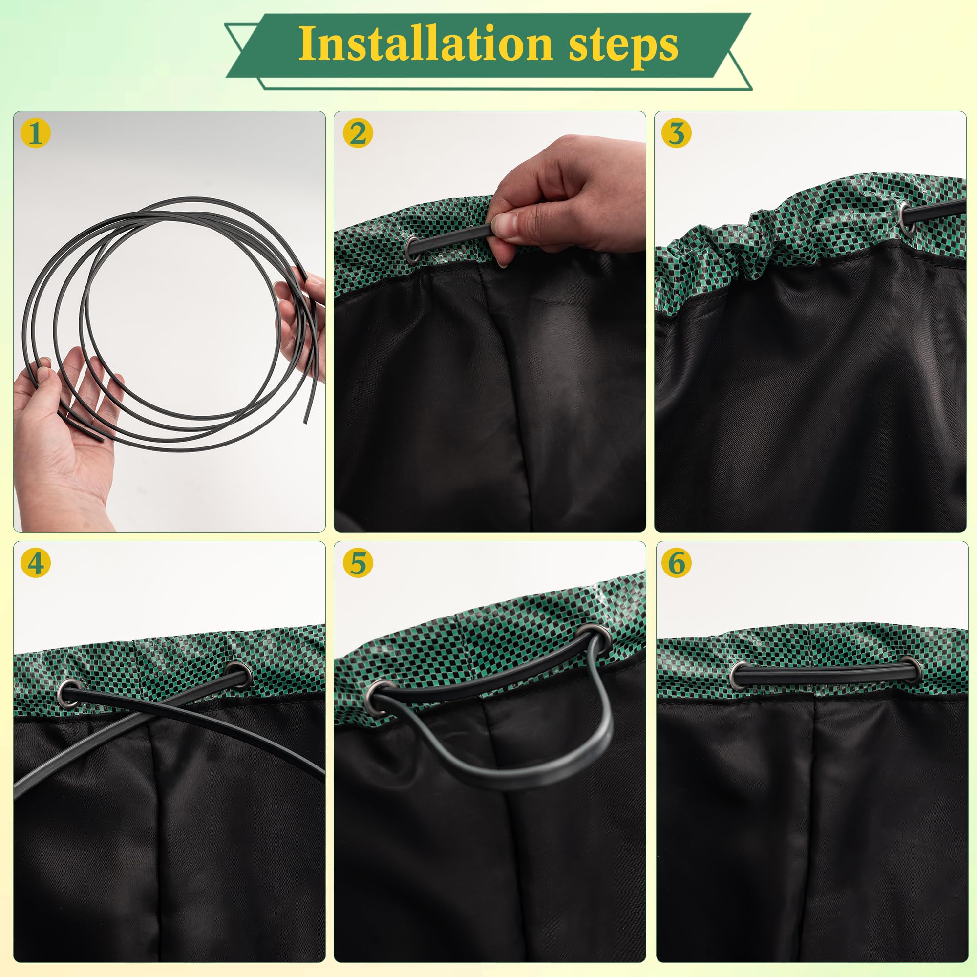 GOCOHHI adjustable shoulder strap allows hands-free yard cleanup.