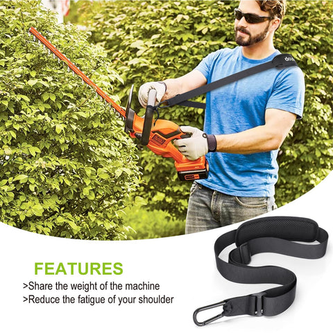 GodFan weed-eater harness compatible with Ego and Greenworks tools