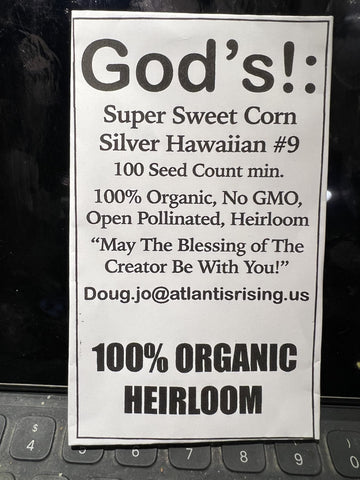 God's! Silver Hawaiian9 seed pack for organic home gardening and heirloom flavor