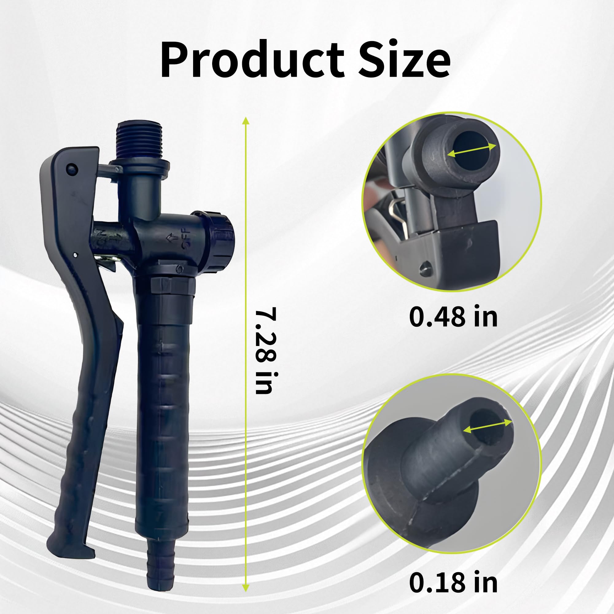 Goduog sprayer handle installed on STIHL SG20 backpack for one handed use