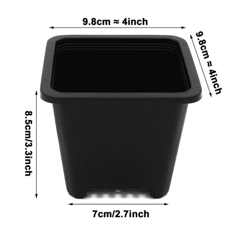 GOETOR stackable square seedling pots save space in gardens and greenhouses.