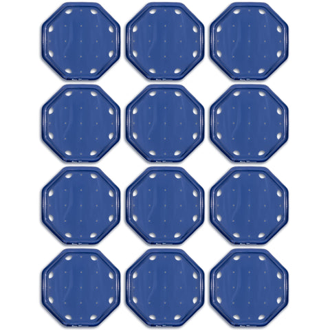 GoFloats V2 inflatable solar heater flat lay boosts daytime pool heating