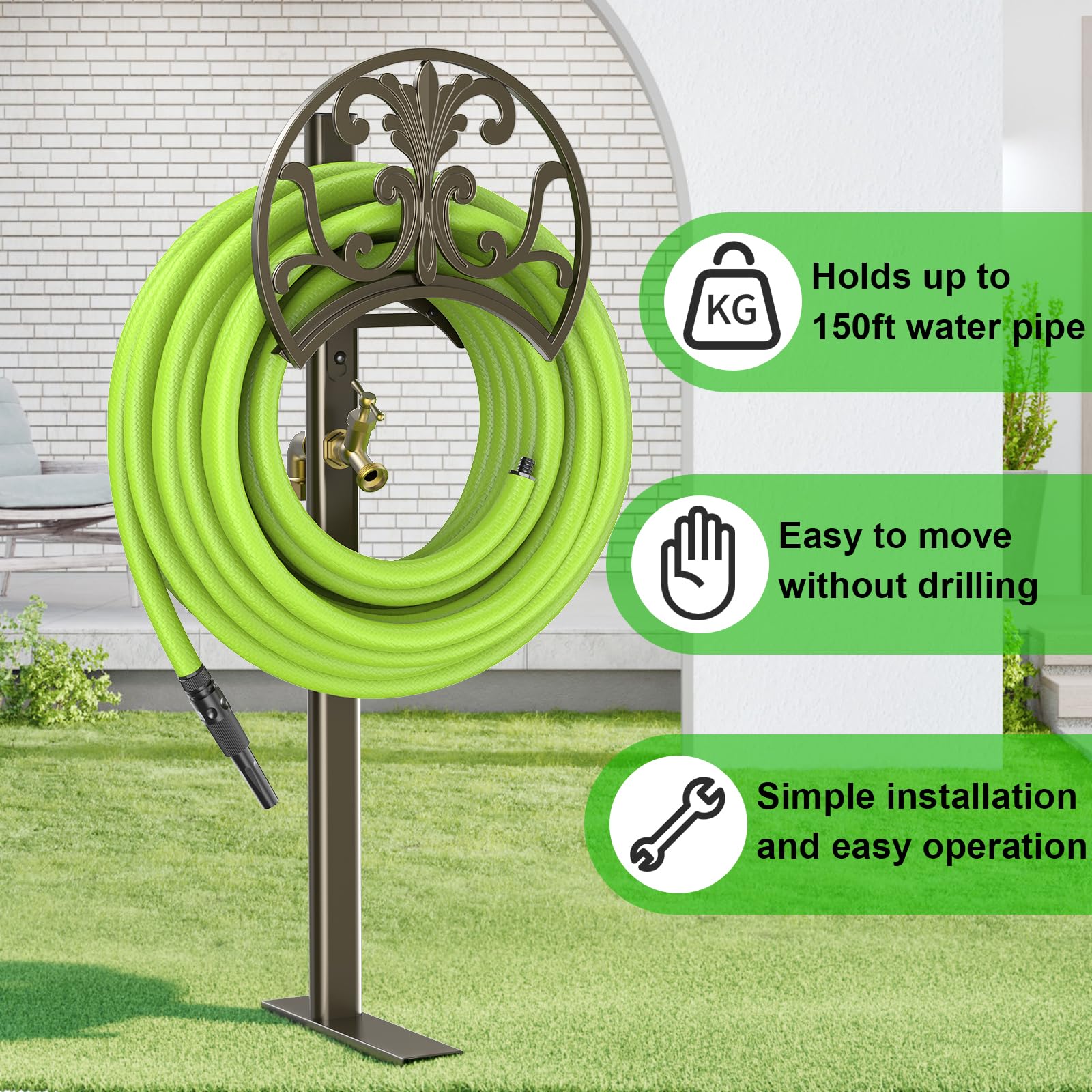 GOFORWILD detachable hose holder demonstrates compact storage feature