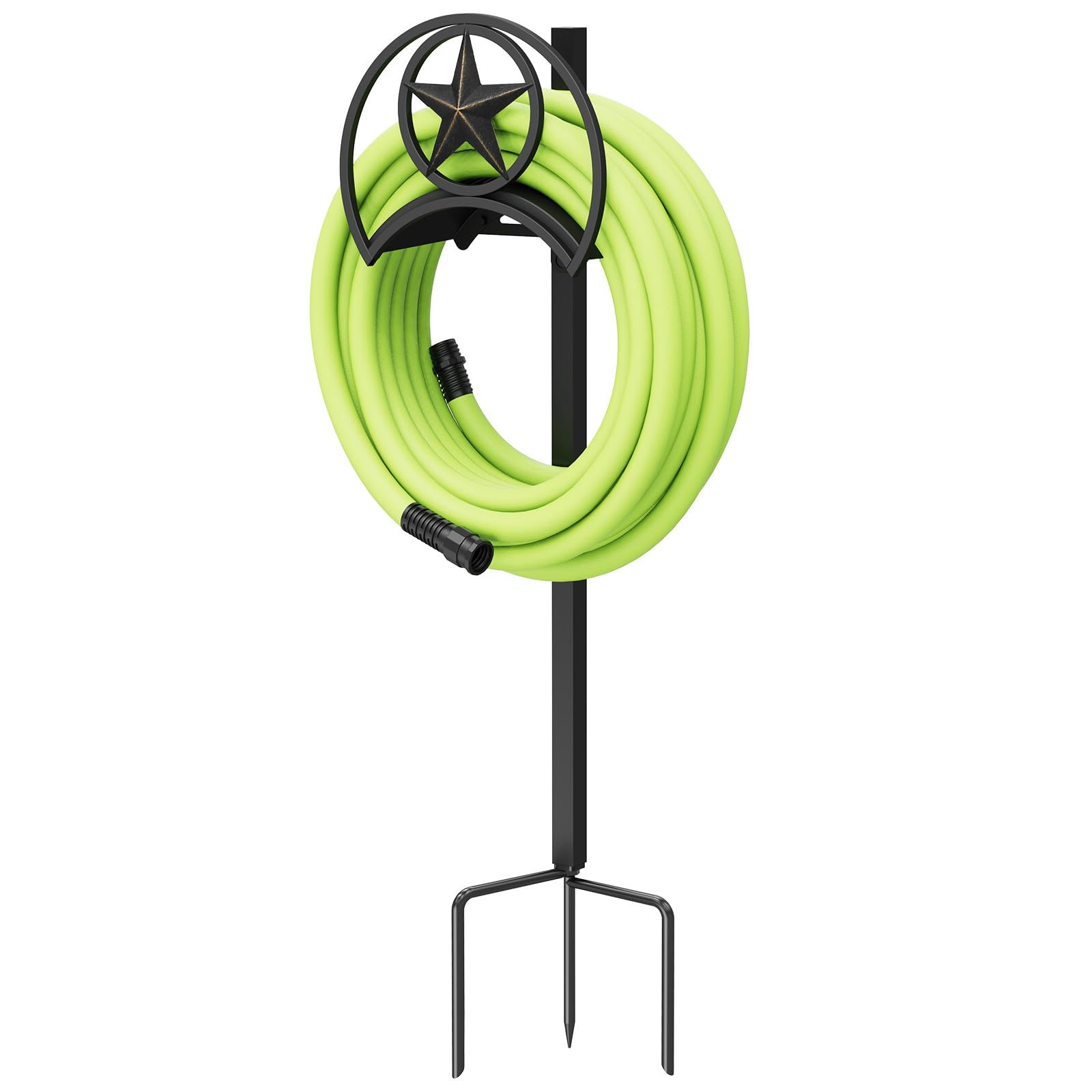 Goforwild garden hose holder free-standing 41-inch design keeps hoses tidy and off-ground