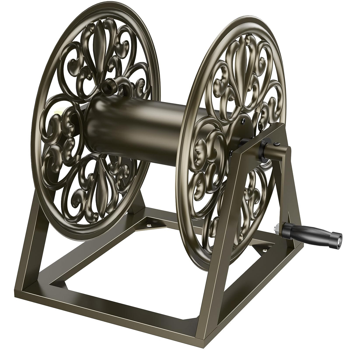 GOFORWILD garden hose reel wall mount keeps hoses organized and accessible
