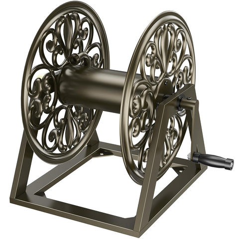 GOFORWILD garden hose reel wall mount keeps hoses organized and accessible