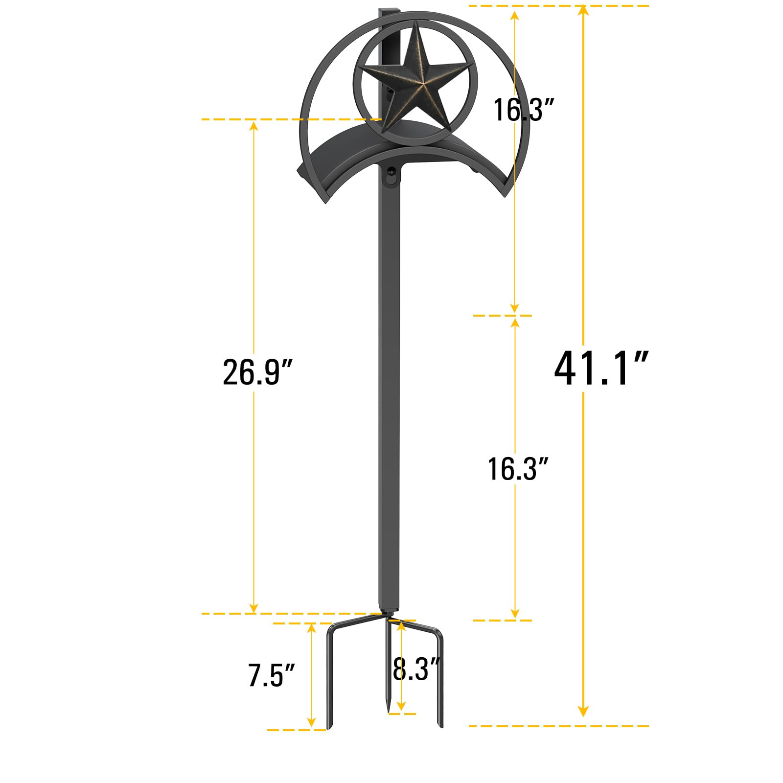 Goforwild hose reel storage holds up to 125 feet of hose for neat yards