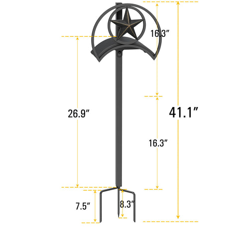 Goforwild hose reel storage holds up to 125 feet of hose for neat yards