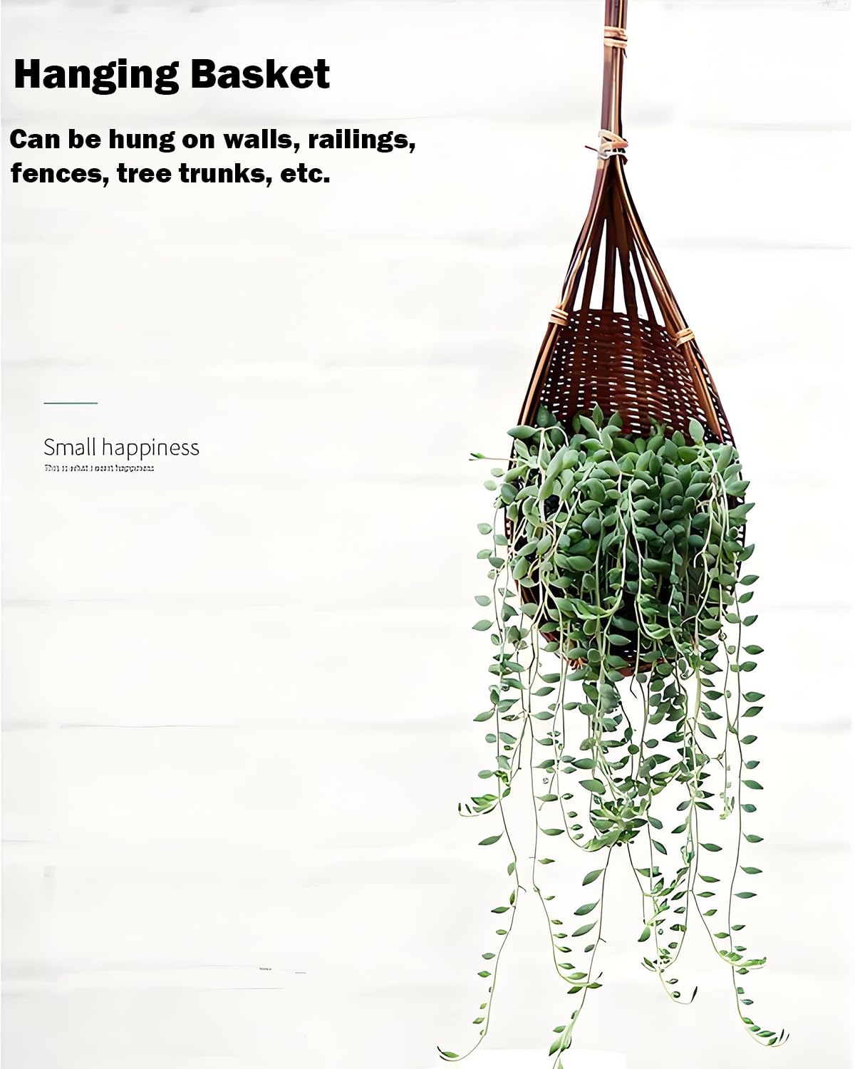 Gogeffor adjustable diameter hanging basket adapts to different nursery pots.