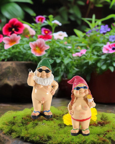 GoGnome vibrant-color garden display enhances outdoor corners.