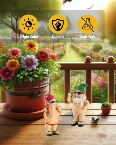 GoGnome durable-resin-finish close-up shows texture and weather readiness.