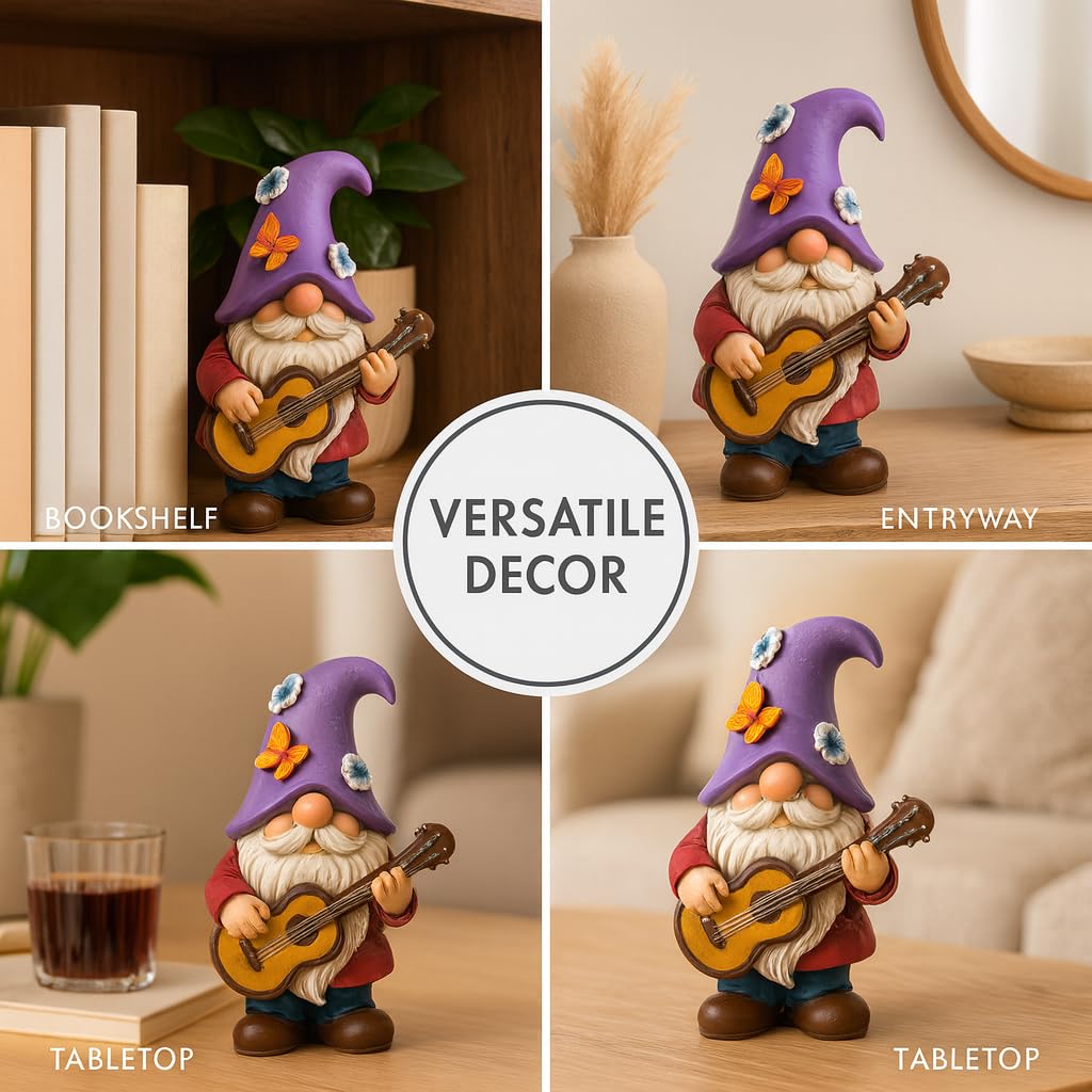 GoGnome durable resin finish highlights high-quality craftsmanship for indoor or sheltered outdoor use.