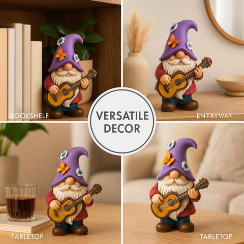 GoGnome durable resin finish highlights high-quality craftsmanship for indoor or sheltered outdoor use.