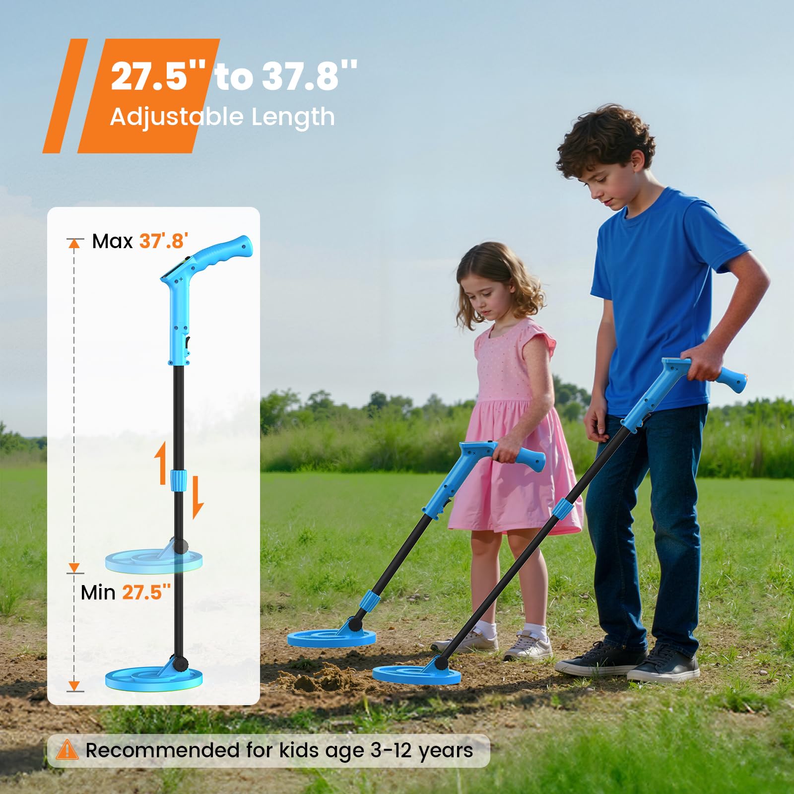 GoGonova detector kit includes shovel and rake for digging