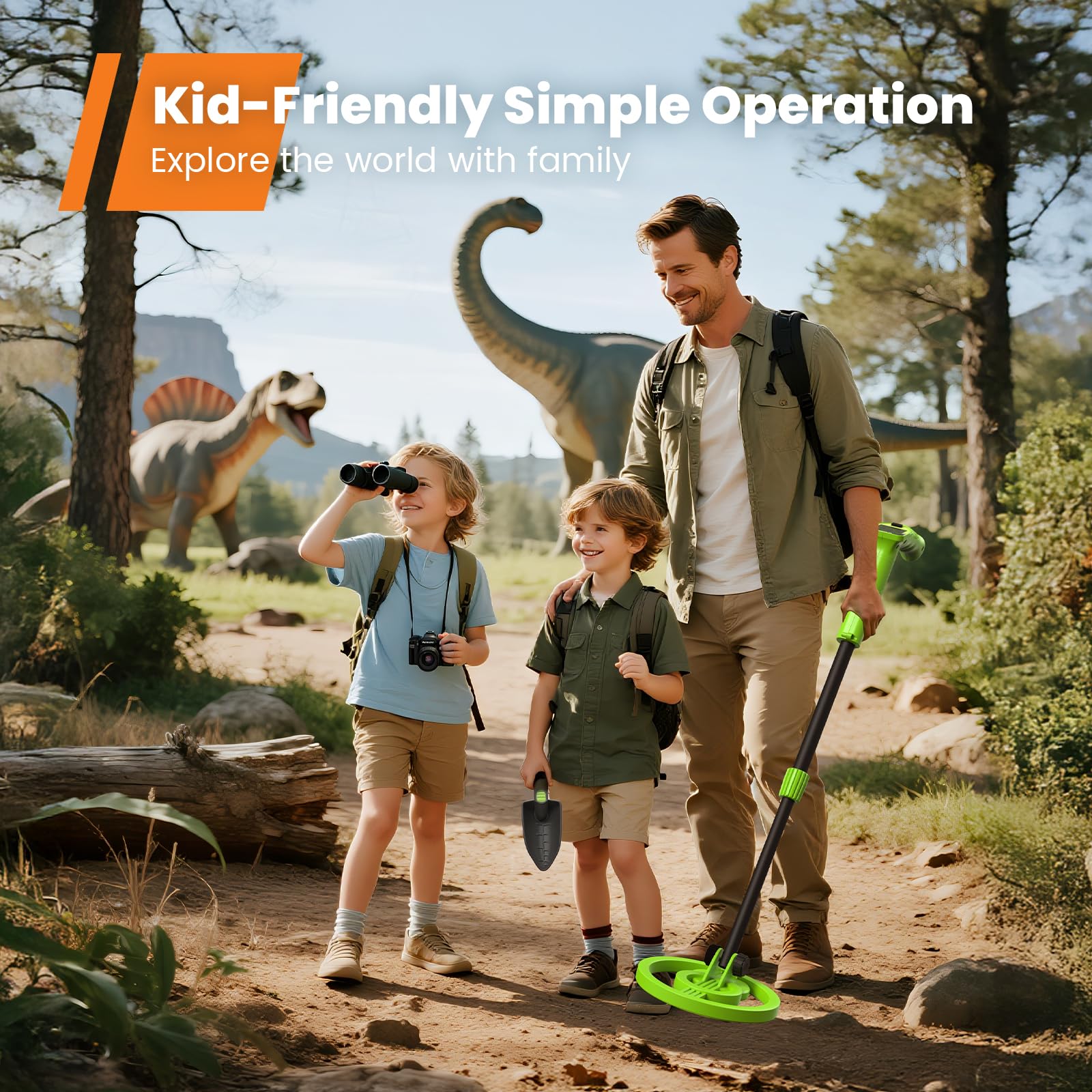 GoGonova kid-friendly detector with adjustable length for comfortable play.