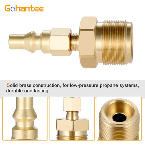 Gohantee rust-proof brass construction for durable low-pressure propane systems