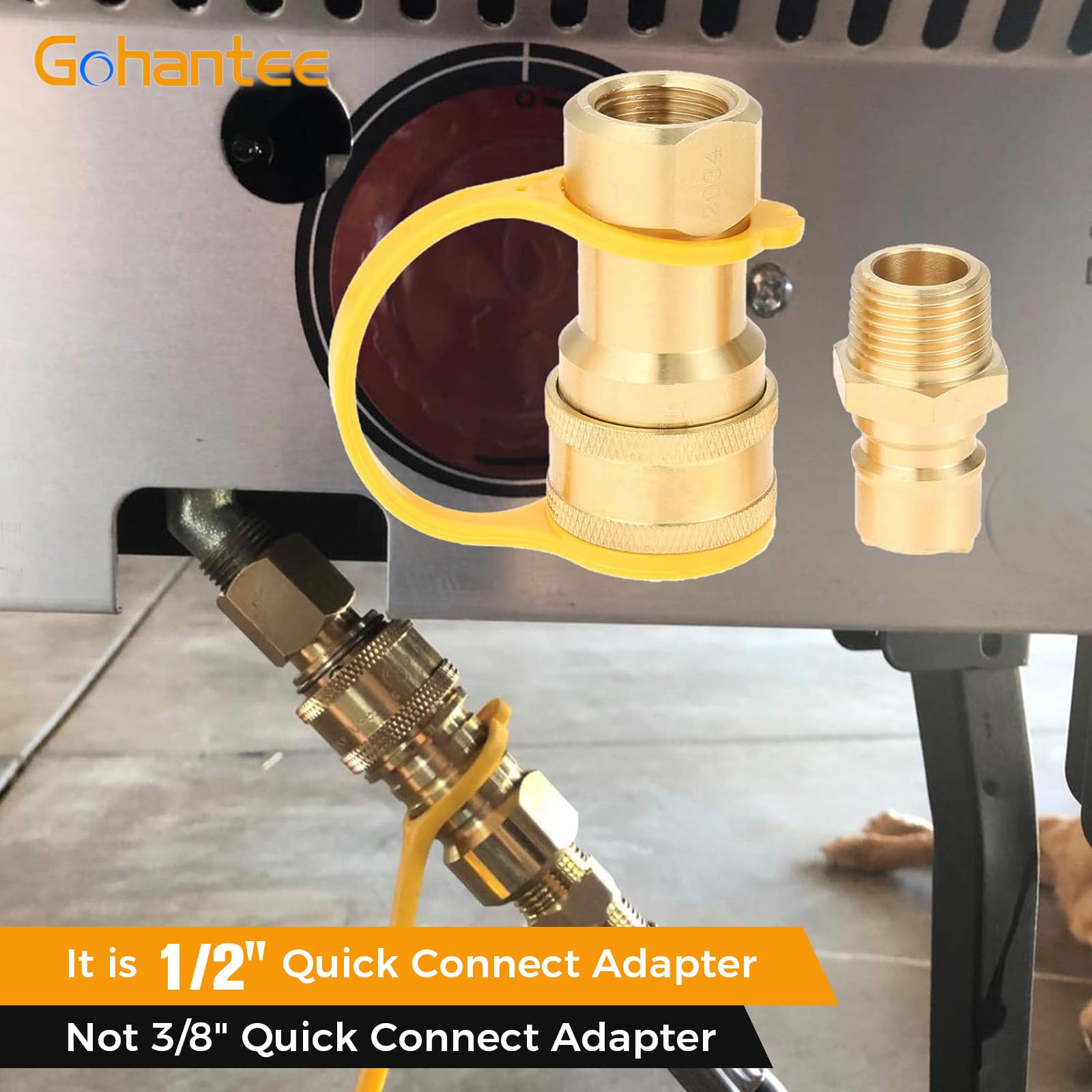 Gohantee brass fittings assembly enables versatile hose connections.