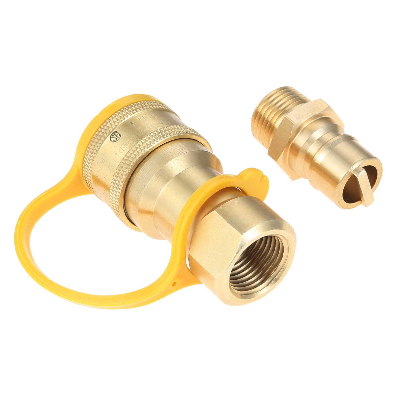 Gohantee brass gas quick connect kit for secure low-pressure gas lines.
