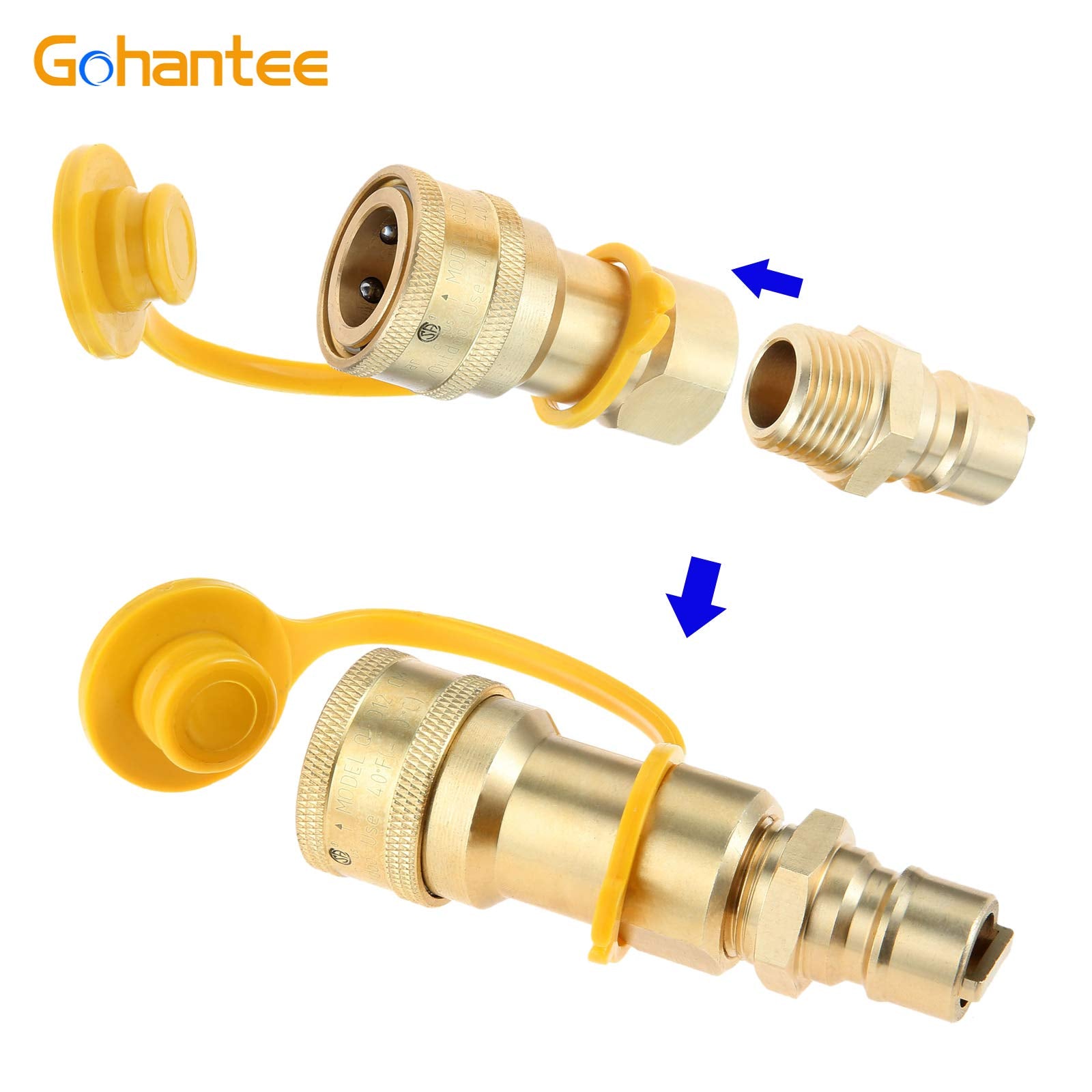 Gohantee durable brass connectors designed for long-lasting use.