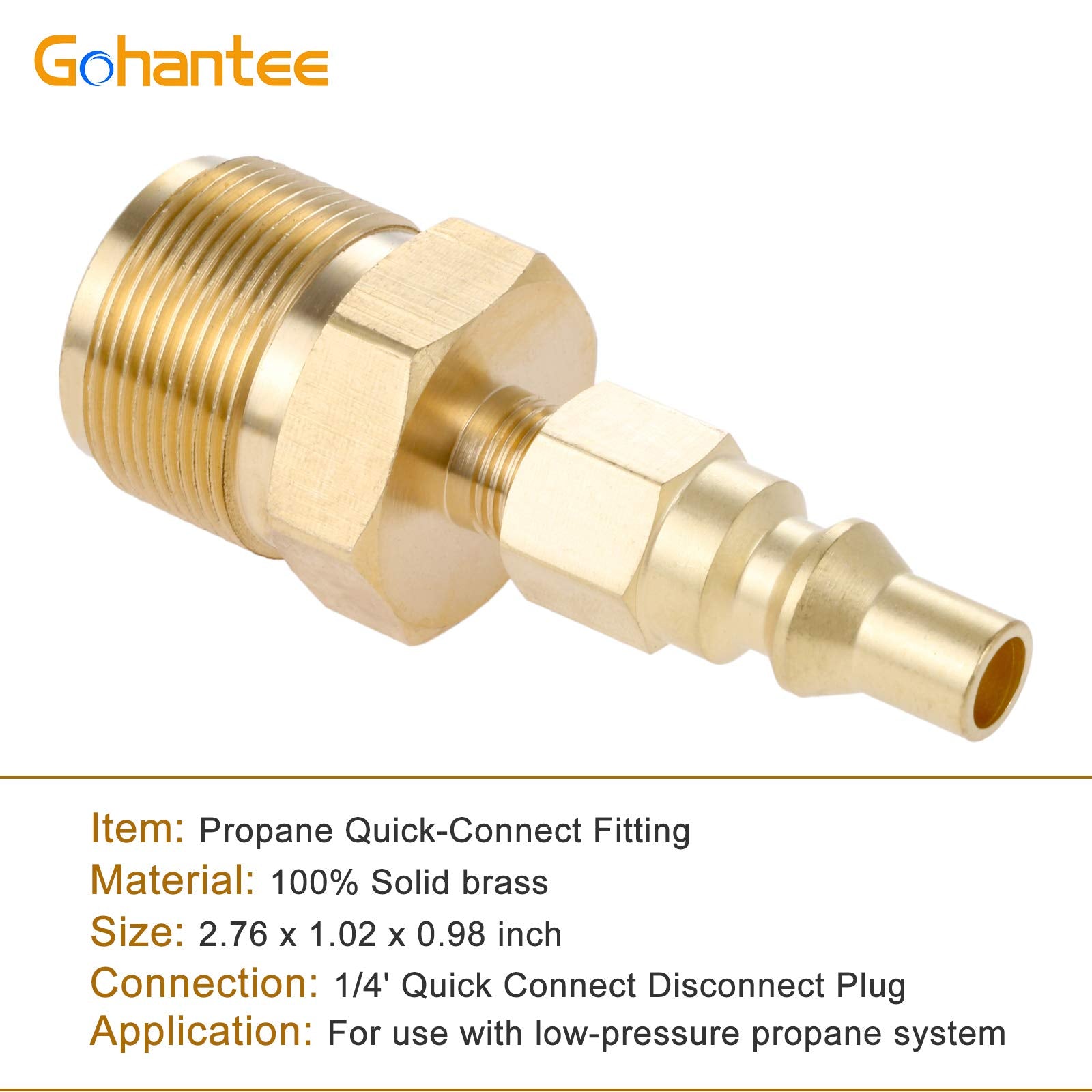 Gohantee 1lb propane regulator with 1in-20UNEF male thread