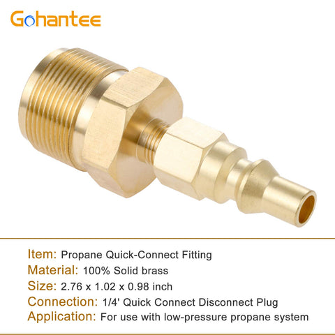 Gohantee 1lb propane regulator with 1in-20UNEF male thread
