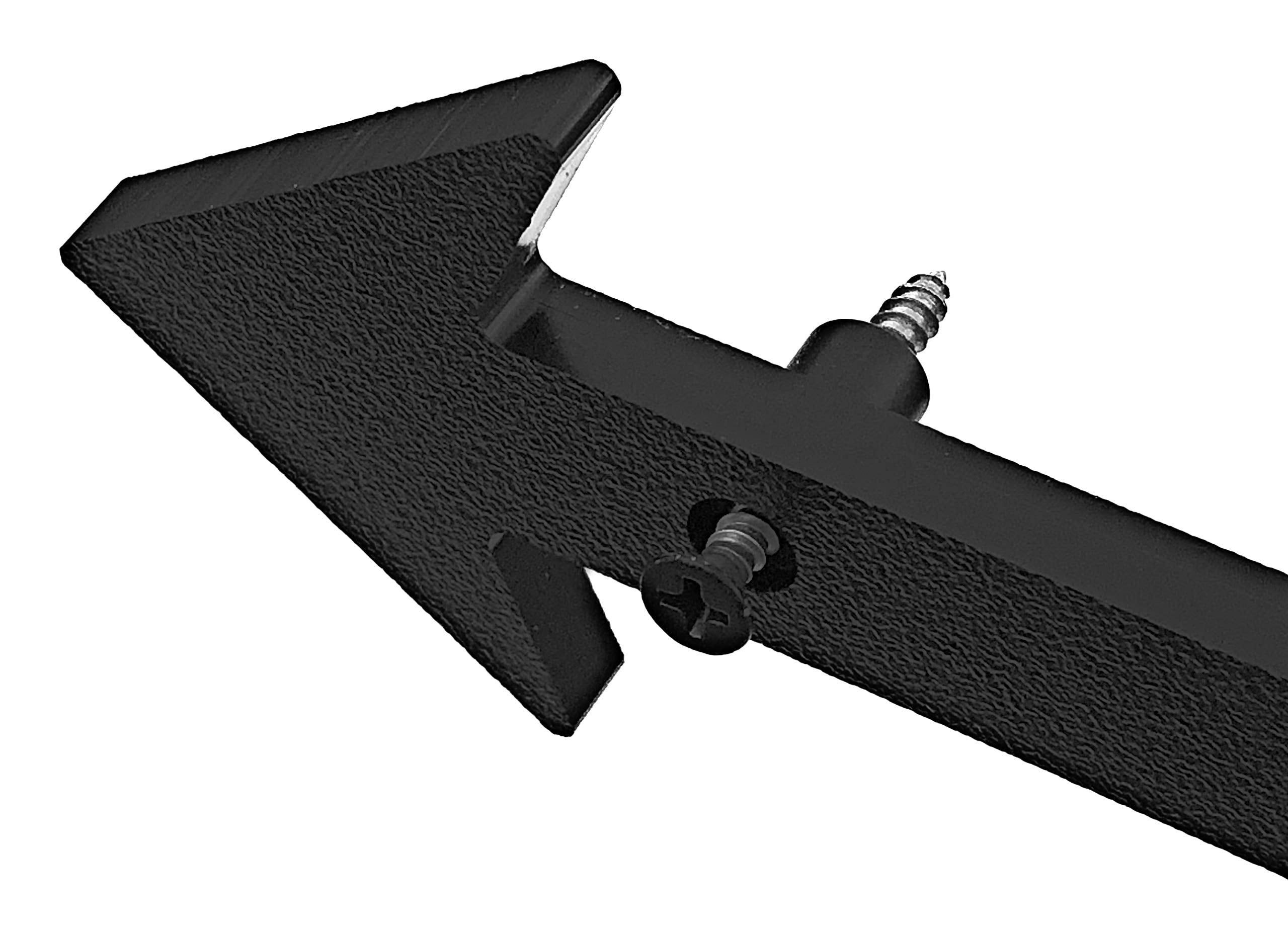 GoHomeNumbers arrow sign side view, rugged plastic for weather resistance.