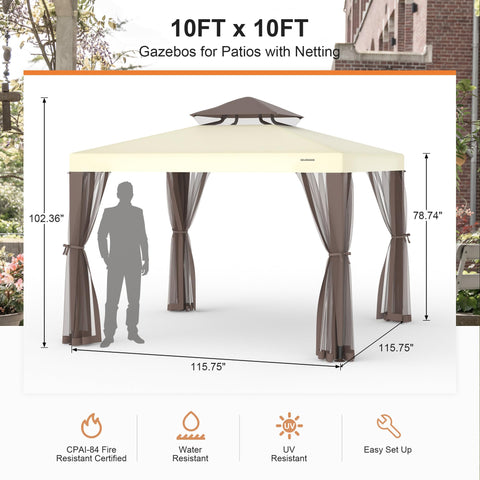 GOJOOASIS backyard setup enables easy party or family gathering under shade.
