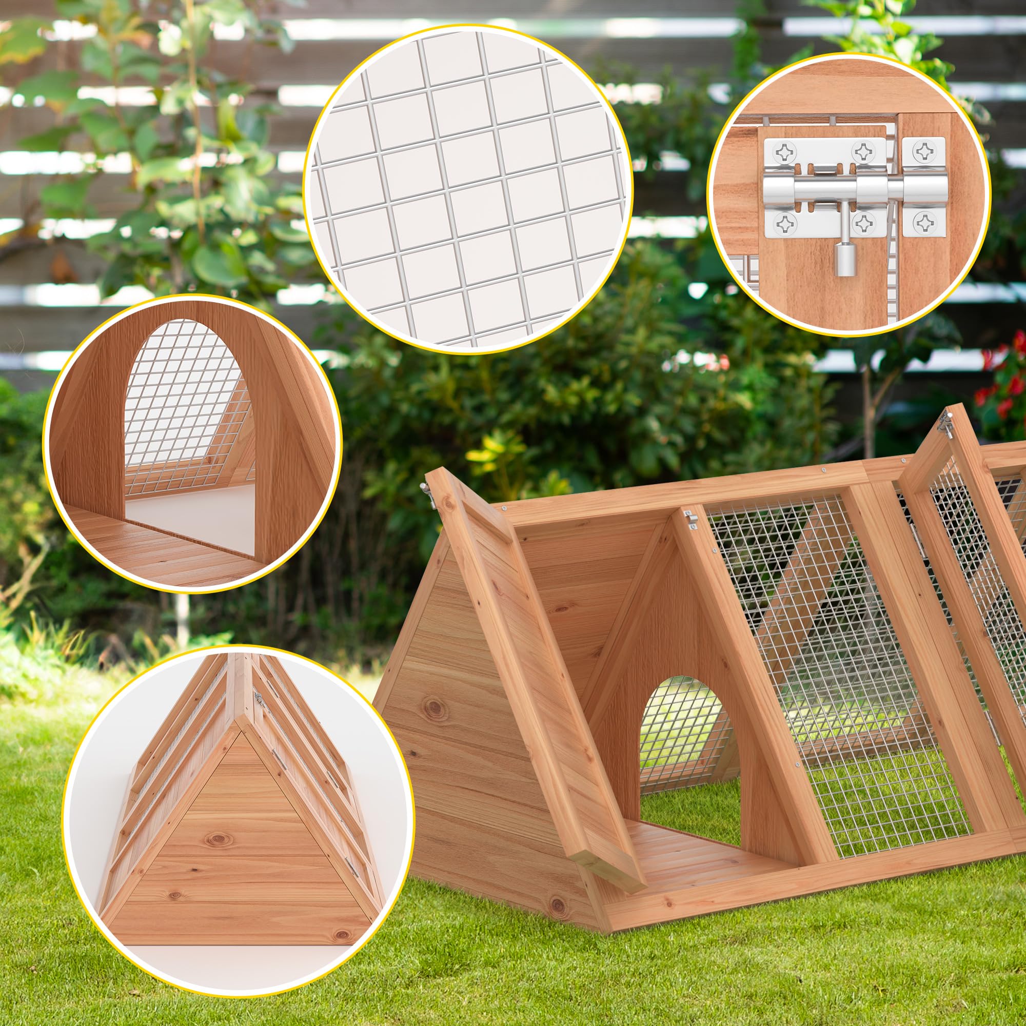 GOJOOASIS outdoor-run area allows pets safe exercise outdoors.
