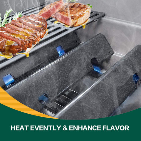 GOKOTASA flavorizer bars improve heat distribution for consistent grilling
