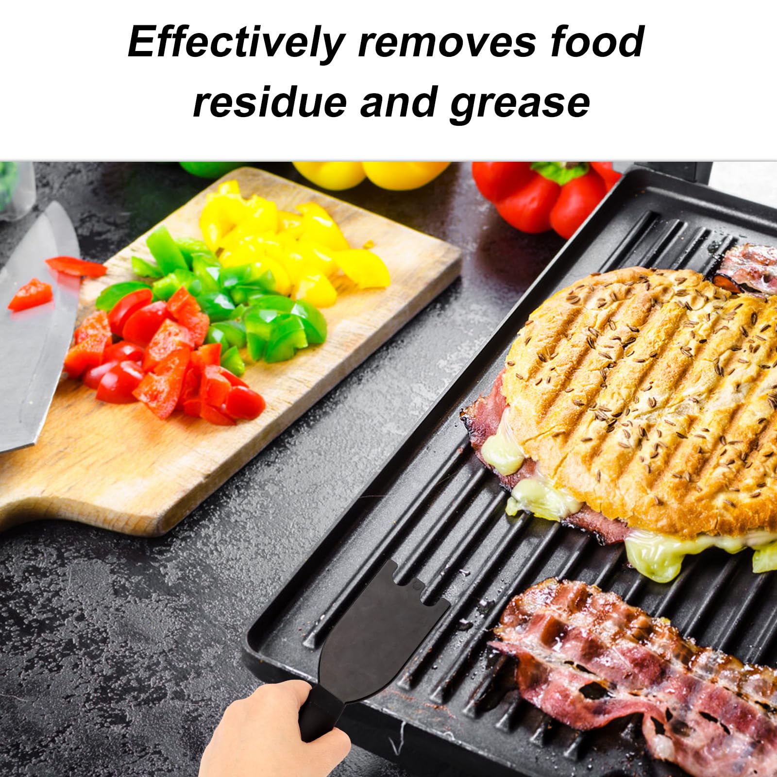Goktvai heat-resistant plastic scrapers endure hot grill surfaces without deformation.