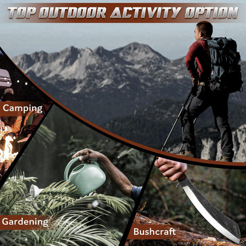 Golden Bird Parang Machete knife durable carbon steel for reliable cutting and long-lasting sharpness.