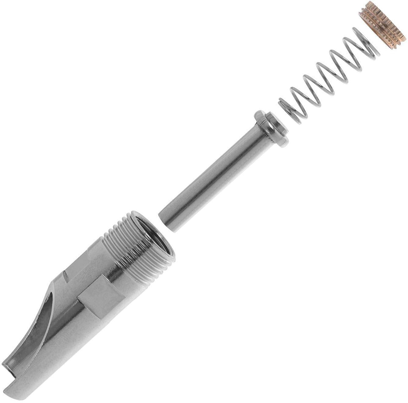 Golden Pearl 1/2npt thread connector suitable for standard pipe setups.