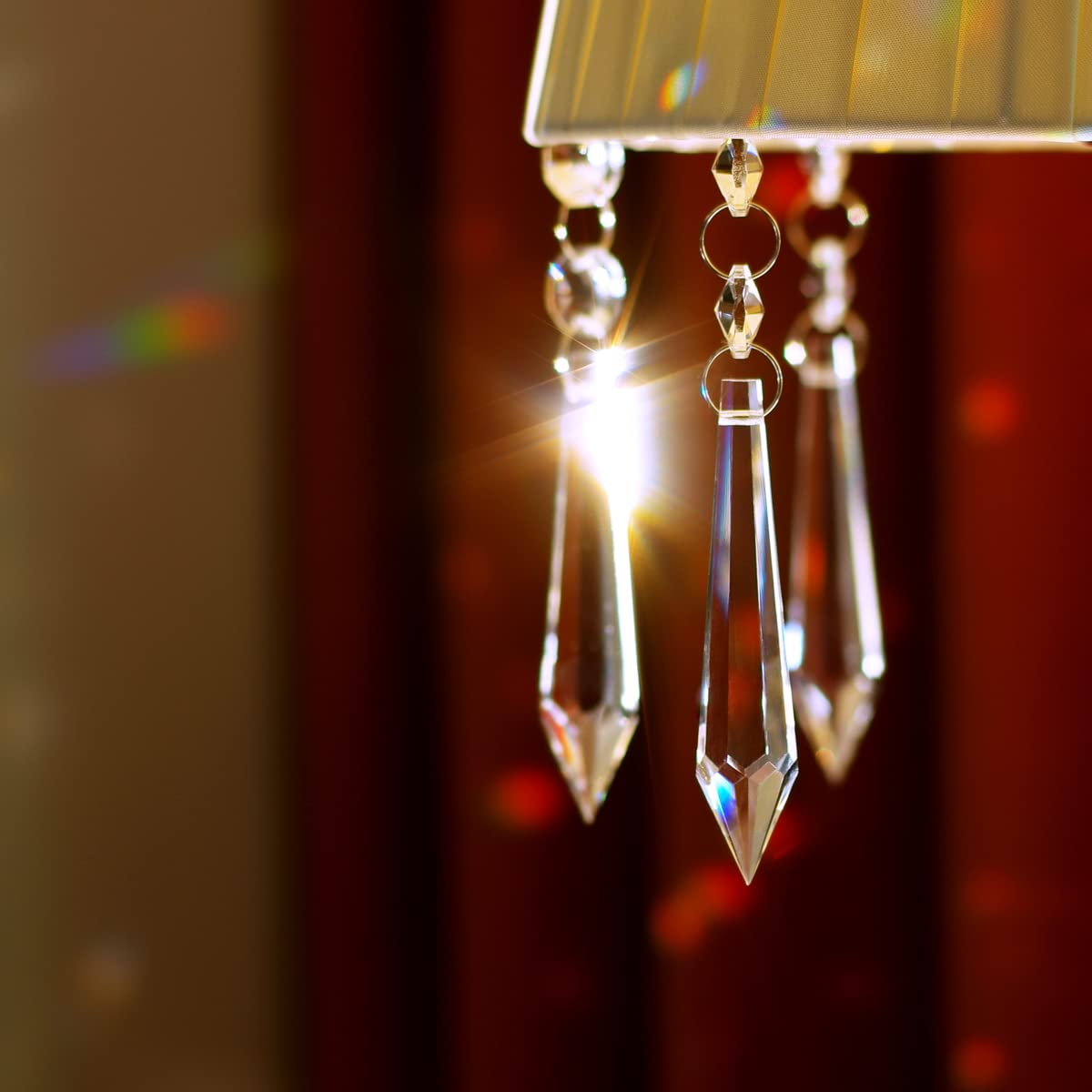 GOLDENHAITAI crystal chandelier decor highlights shimmering prisms