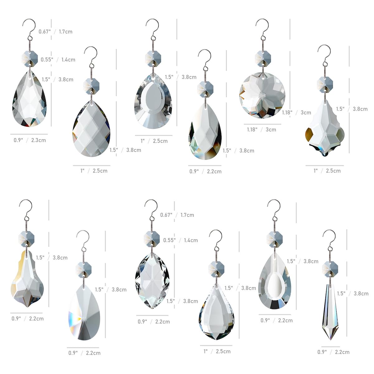 GOLDENHAITAI K9 crystal prism offers high clarity and sparkle