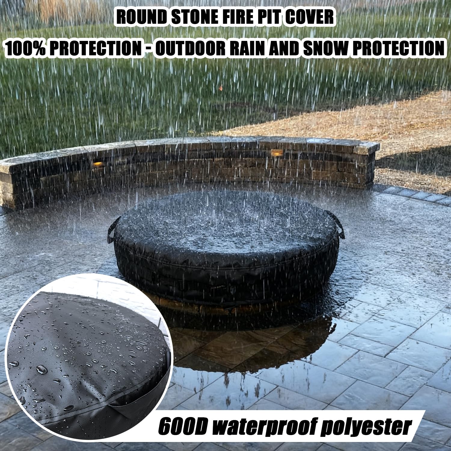 GoldenRaindrop easy-grip handles simplify installation and removal.