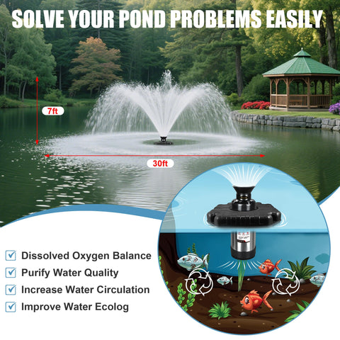 Goldlife parabola spray pattern adds dynamic movement to ponds