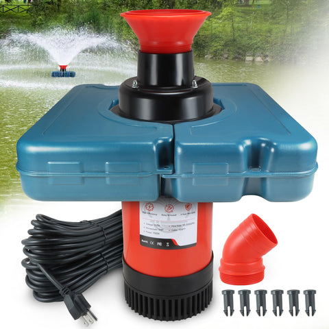 Goldlife pond fountain aerator with jet pattern enhances water display and aeration.