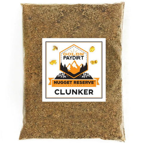Goldn Paydirt Nugget Reserve bag with chunky nuggets for exciting panning.