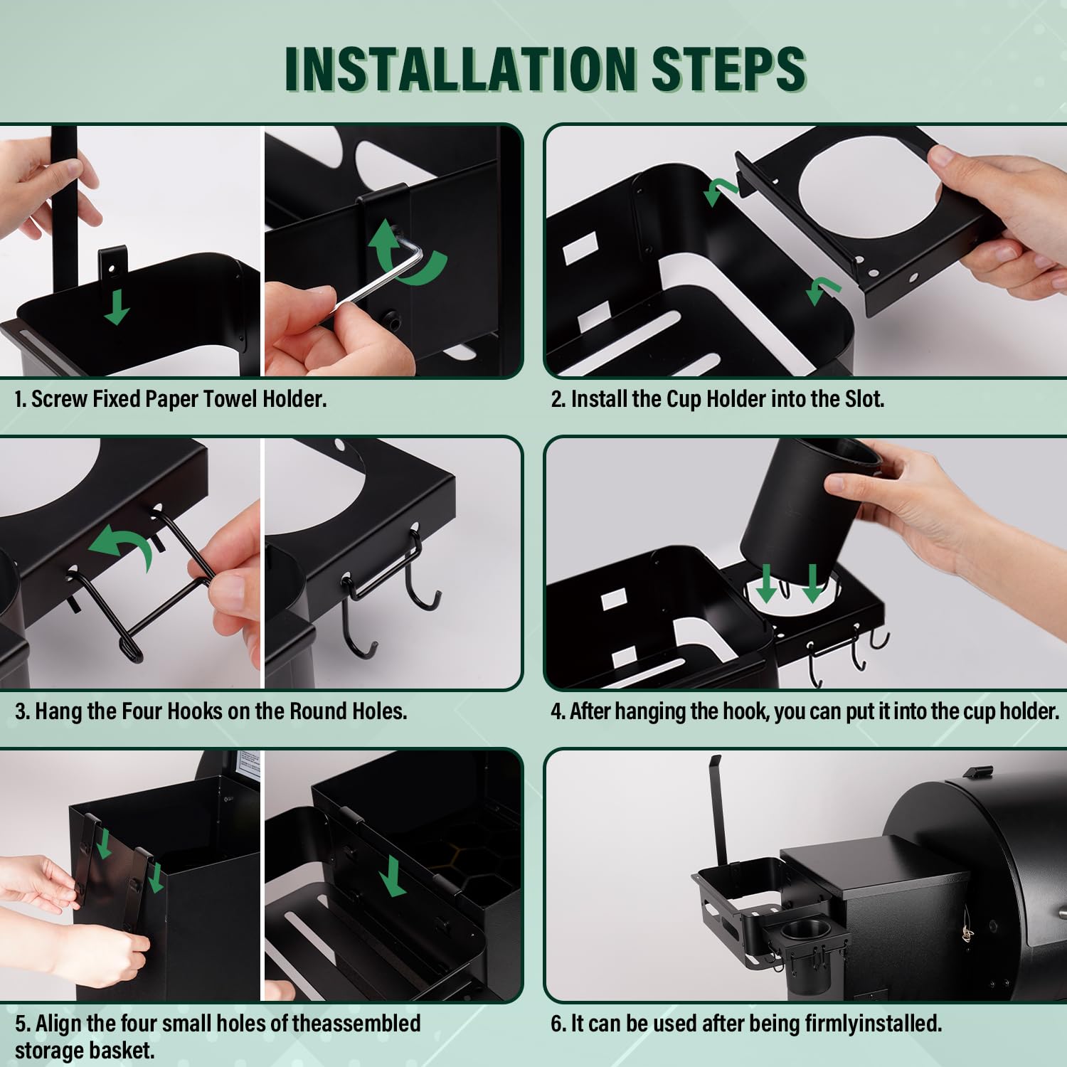 Goldusk easy-assembly design lets you mount quickly with included hardware.