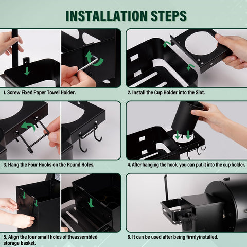 Goldusk easy-assembly design lets you mount quickly with included hardware.