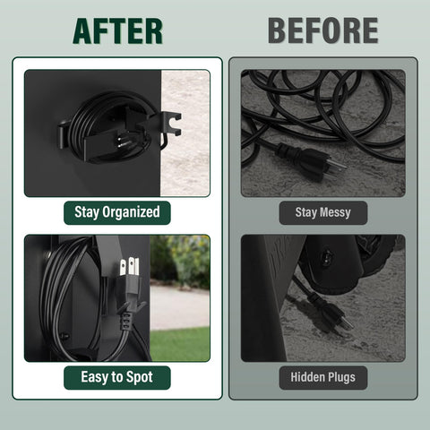Goldusk cord organizer prevents tangling with grooves and short side wings