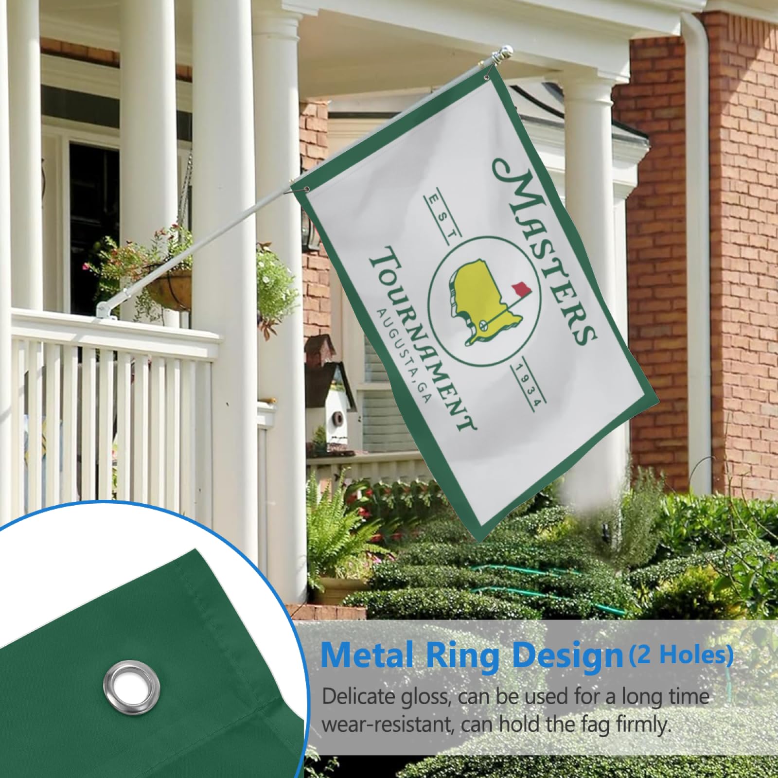 Golf Banner 3x5 ft flag, lightweight and easy to hang for outdoor use.