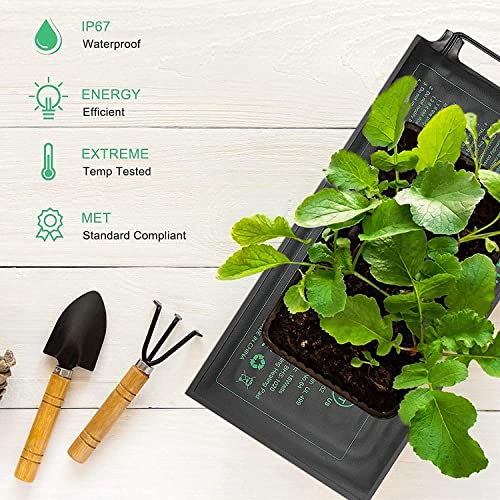 GOLOPET seedling heat mat covered by 1-year warranty and support.
