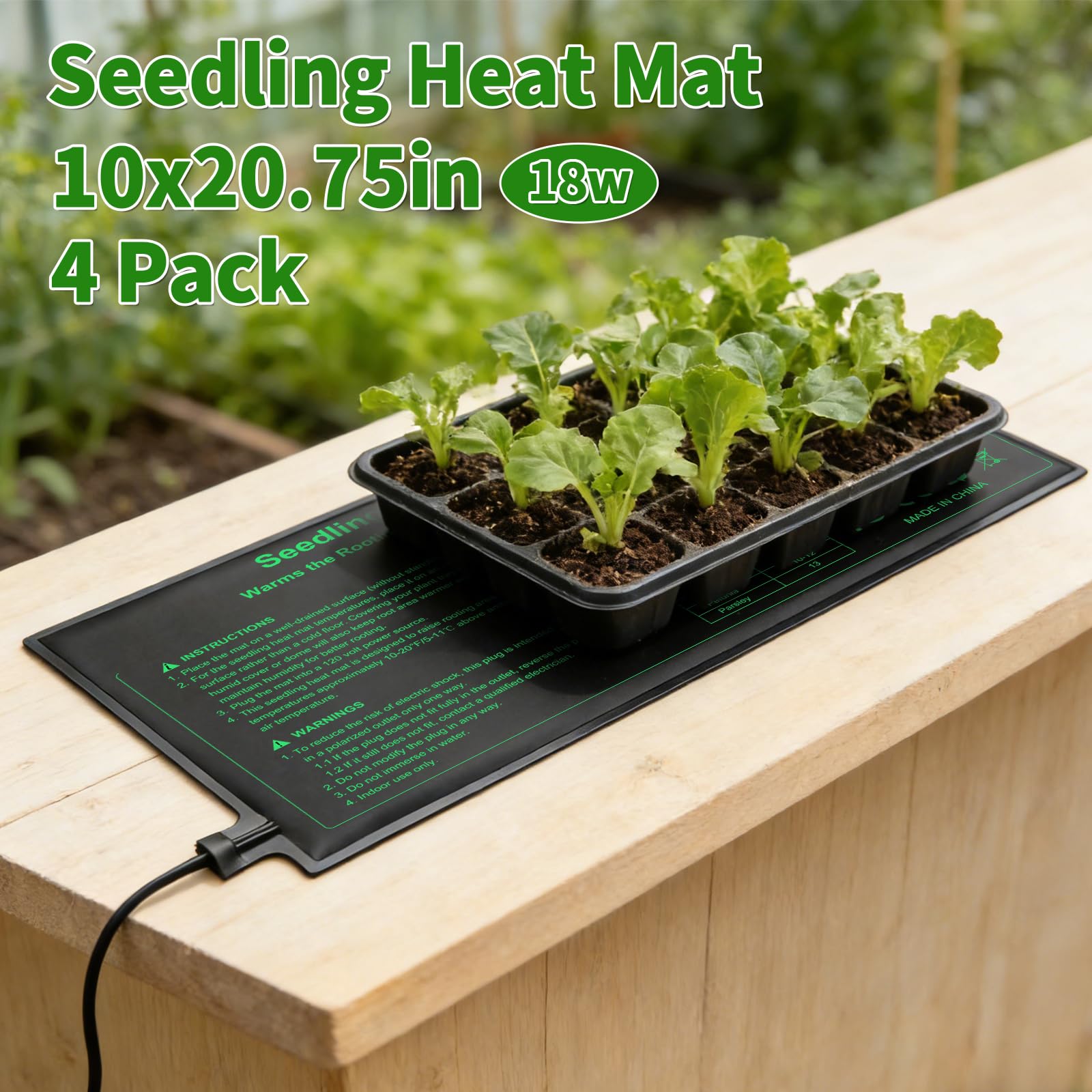 GOLOPET seedling heat mat with durable heating wire guarantees long-lasting performance.
